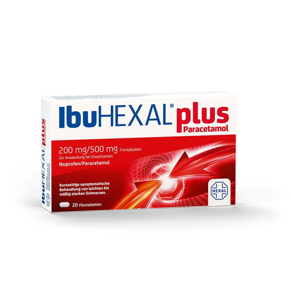 IbuHEXAL® plus Paracetamol - Stark wie Ibuprofen 400 mg plus besser verträglich| New