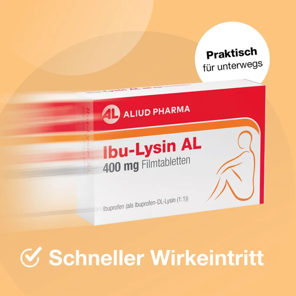 Ibu-Lysin AL 400 mg Filmtabletten bei akuten Schmerzen>
