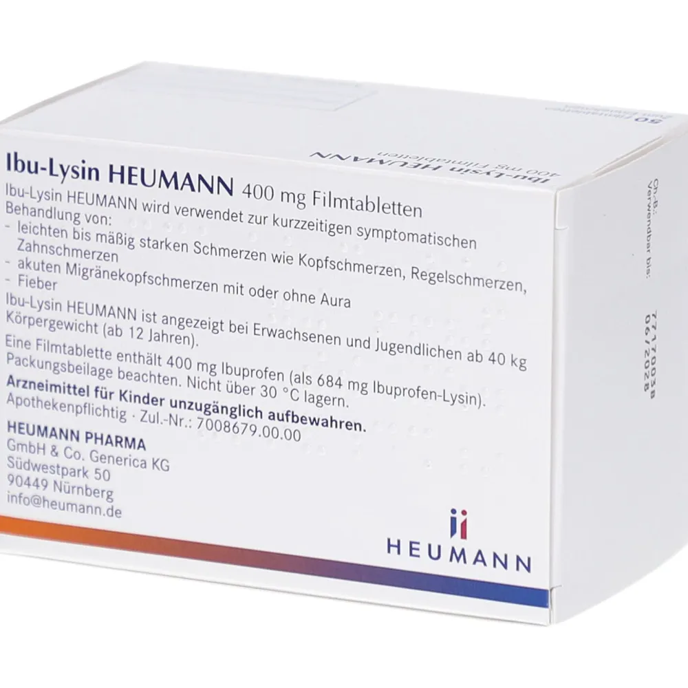 Ibu-Lysin HEUMANN 400 mg Filmtabletten| Hot