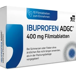 IBUPROFEN ADGC® 400mg bei Kopfschmerzen, Zahnschmerzen und Fieber> Hot