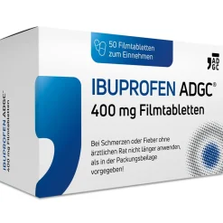 IBUPROFEN ADGC® 400mg bei Kopfschmerzen, Zahnschmerzen und Fieber| Online