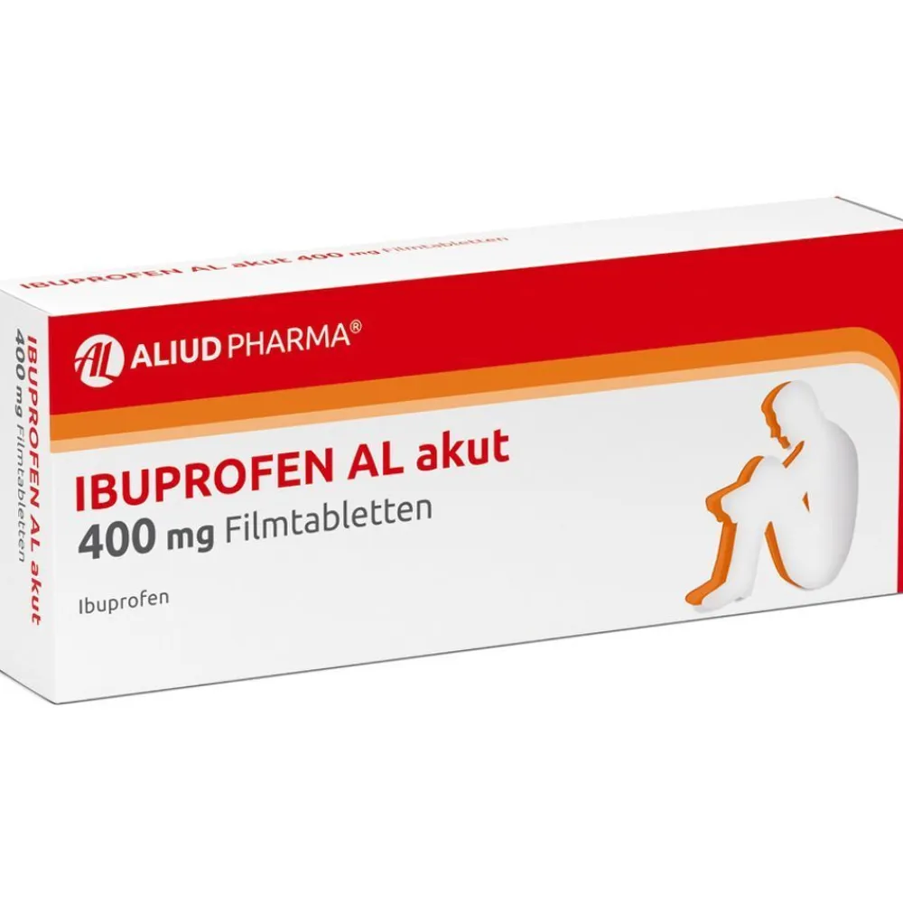 Ibuprofen AL akut 400 mg Filmtabletten bei akuten Schmerzen>Aliud Discount