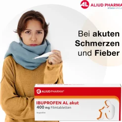 Ibuprofen AL akut 400 mg Filmtabletten bei akuten Schmerzen>Aliud