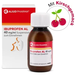 Ibuprofen AL 40 mg/ml Suspension bei Fieber und Schmerzen>Aliud