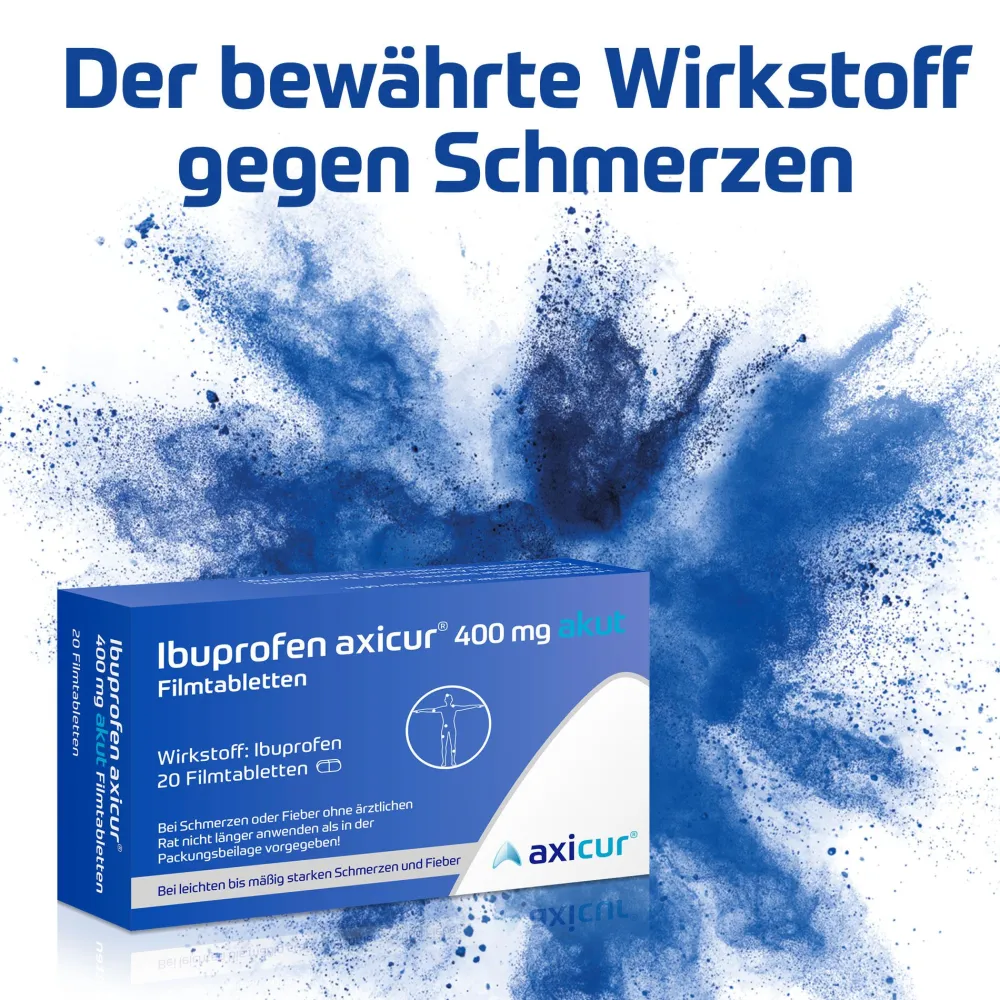 Ibuprofen axicur® 400 mg akut Filmtabletten> Best