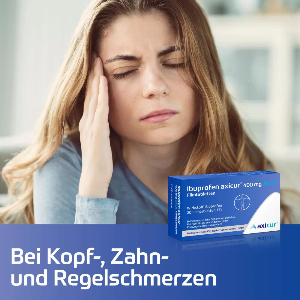 Ibuprofen axicur® 400 mg akut Filmtabletten> Best