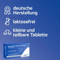 Ibuprofen axicur® 400 mg akut Filmtabletten><noscript><img width=