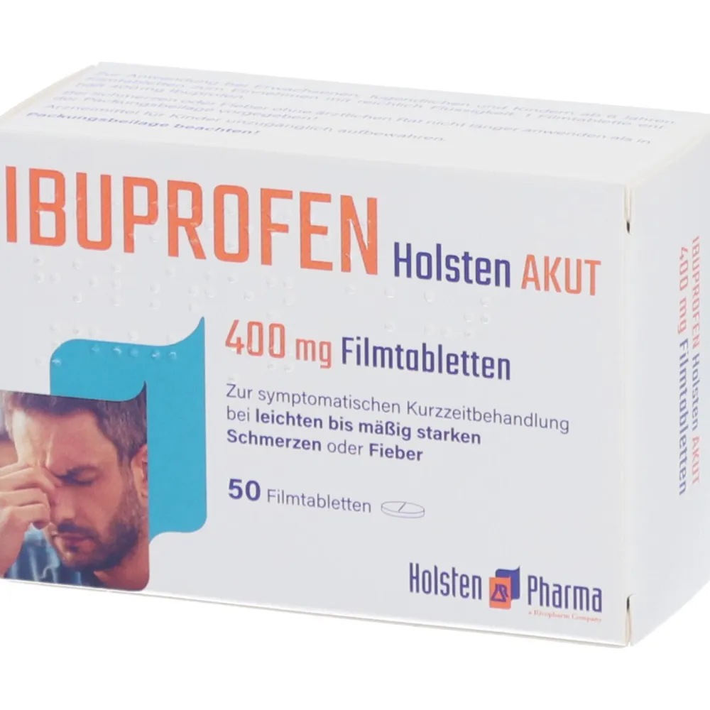 IBUPROFEN Holsten AKUT 400 mg Filmtabletten> New
