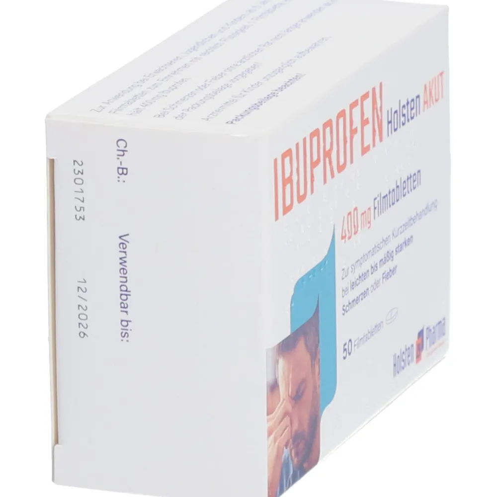 IBUPROFEN Holsten AKUT 400 mg Filmtabletten> New