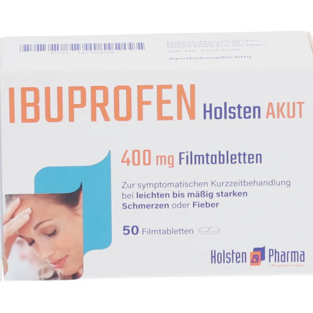 IBUPROFEN Holsten AKUT 400 mg Filmtabletten> New