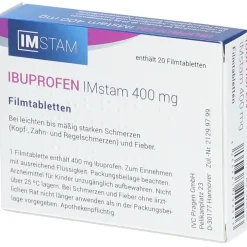 IBUPROFEN IMstam 400 mg Filmtabletten><noscript><img width=