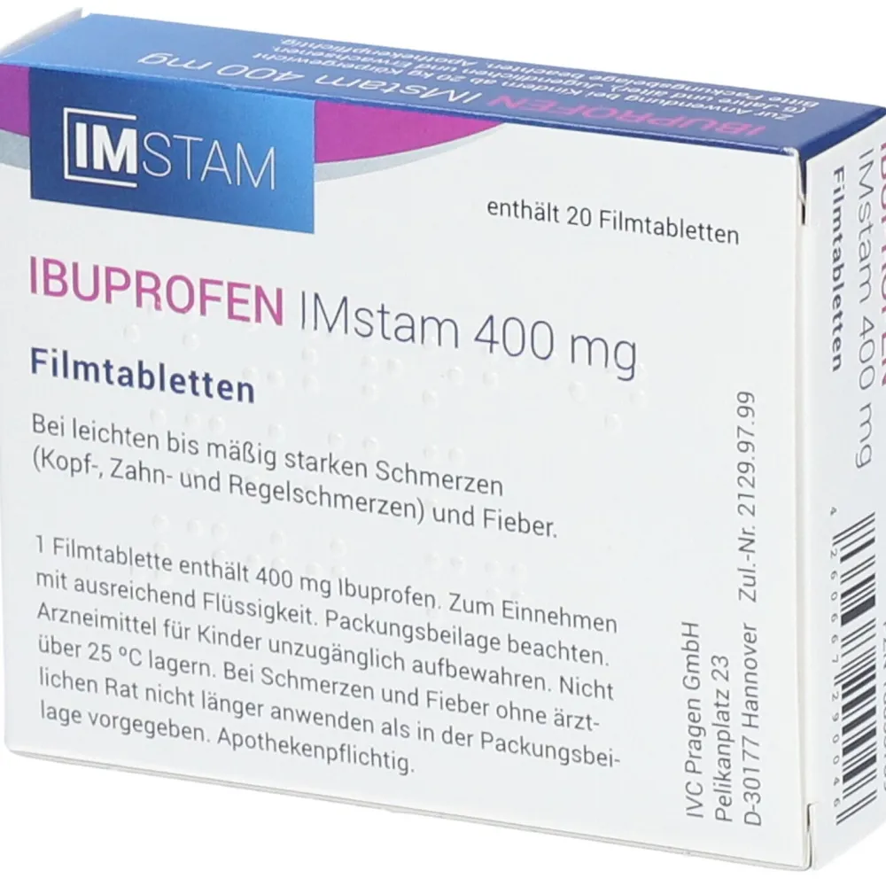 IBUPROFEN IMstam 400 mg Filmtabletten> New