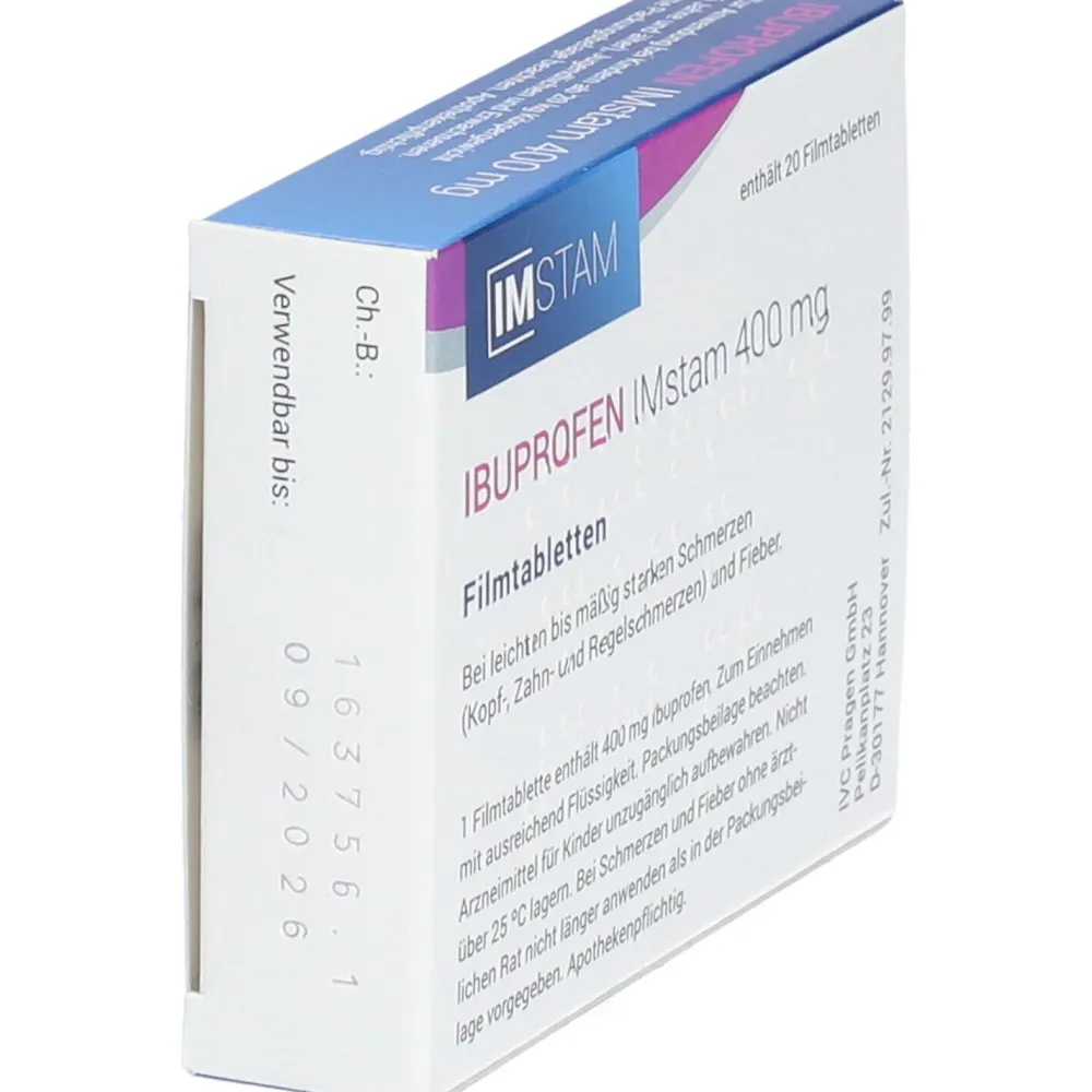 IBUPROFEN IMstam 400 mg Filmtabletten> New
