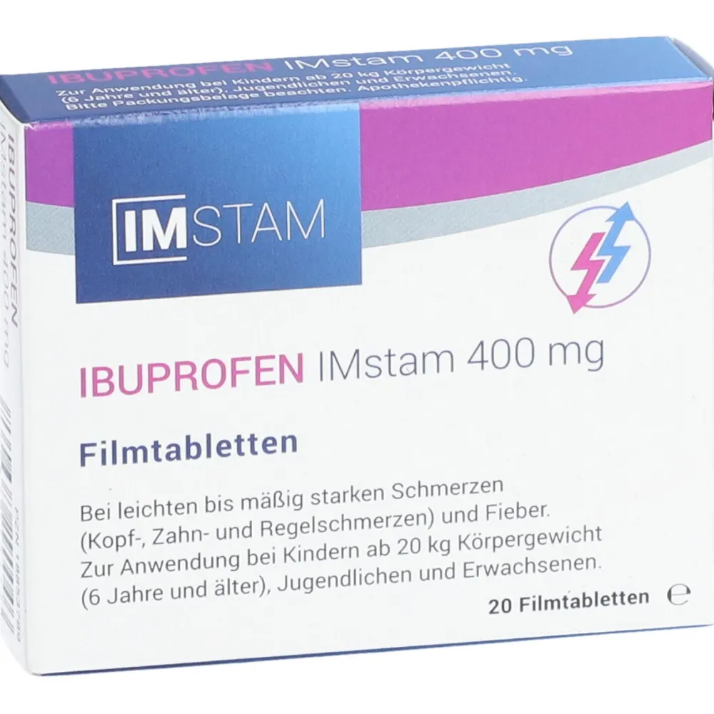 IBUPROFEN IMstam 400 mg Filmtabletten> New
