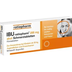 IBU-ratiopharm® 200 mg akut Schmerztabletten|IBU ratiopharm Outlet
