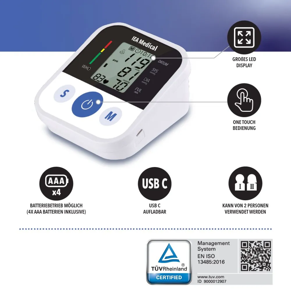 Blutdruckmessgerät Oberarm>IEA MEDICAL Hot
