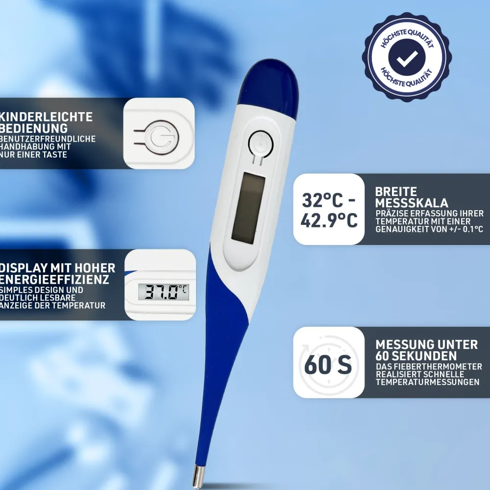 digitales Fieberthermometer mit flexibler Spitze|IEA MEDICAL Online