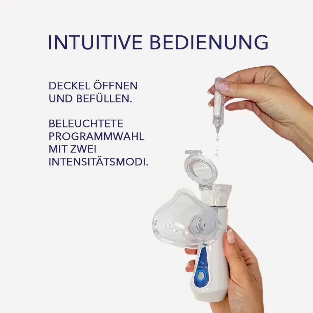 IEA Medical Inhalationsgerät und Kochsalzlösung (20x5ml) Bundle| Best
