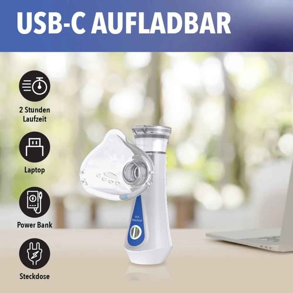 mobiles Inhalationsgerät, Inhalator, Vernebler, Inhaliergerät Kinder und Erwachsene|IEA MEDICAL Online
