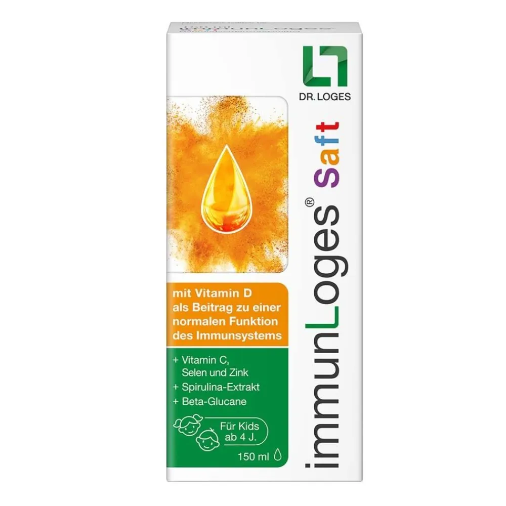 Saft - für Kinder ab 4 Jahren. Unterstützt das Immunsystem mit Vitamin C und Zink sowie hochwertigen Naturstoffen|Immunloges