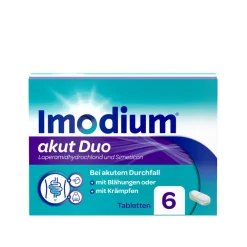 Imodium® akut Duo - und Simeticon bei akutem Durchfall mit Blähungen & Krämpfen|Loperamid New
