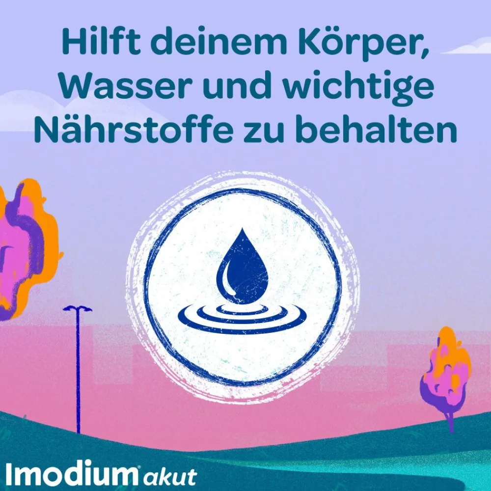 Imodium® akut Duo - und Simeticon bei akutem Durchfall mit Blähungen & Krämpfen|Loperamid New
