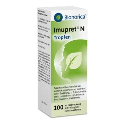 ® N Tropfen – können bei beginnender Erkältung die Erkältungsabwehr stärken, Erkältungserreger bekämpfen und den Erkältungsverlauf mildern, mit 7-Pflanzenkombination|Imupret Hot