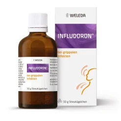 Infludoron® Streukügelchen - bei den ersten Anzeichen einer Erkältung>WELEDA Infludoron