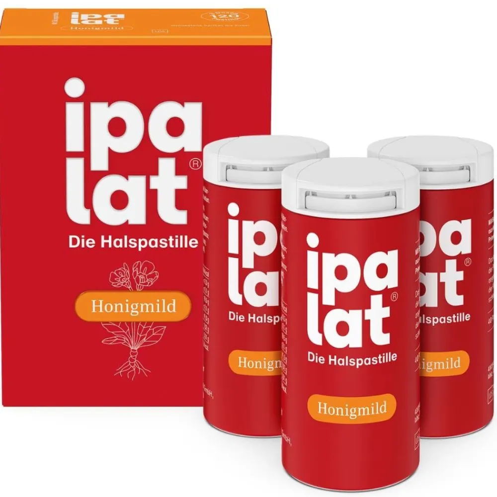ipalat® Honigmild mentholfrei>ipalat Halspastillen New