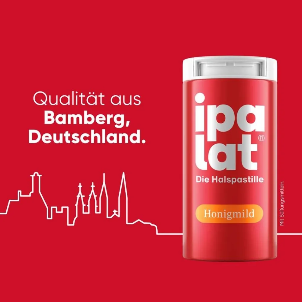 ipalat® Honigmild mentholfrei>ipalat Halspastillen New