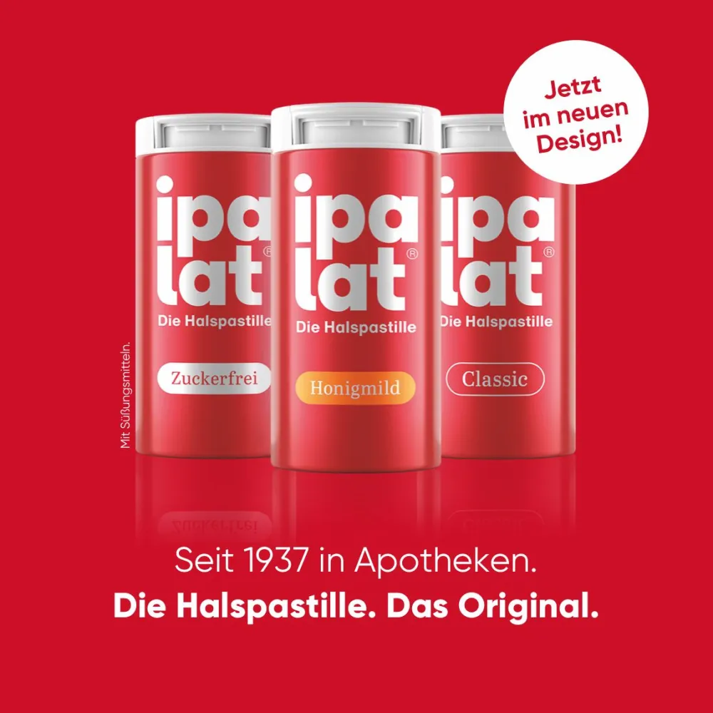 ipalat® Honigmild mentholfrei>ipalat Halspastillen New