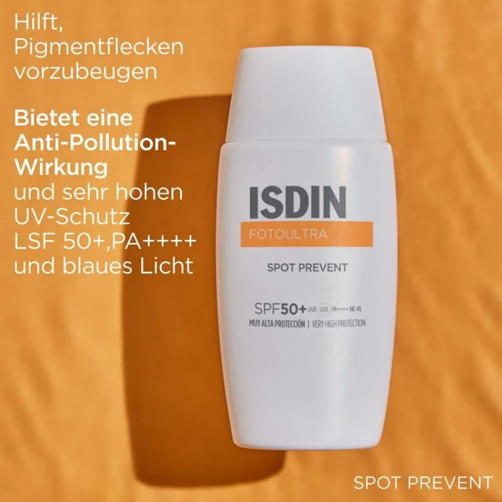 FotoUltra Spot Prevent LSF 50+ Sonnencreme zur Vorbeugung von Pigmentflecken>ISDIN Discount