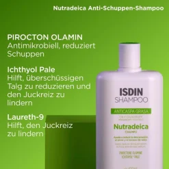 Nutradeica® Anti-Schuppen Shampoo bei fettiger Kopfhaut, Juckreiz und seborrhoischer Dermatitis|ISDIN Discount