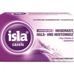 cassis Halspastillen bei Halskratzen und Reizhusten>isla Hot