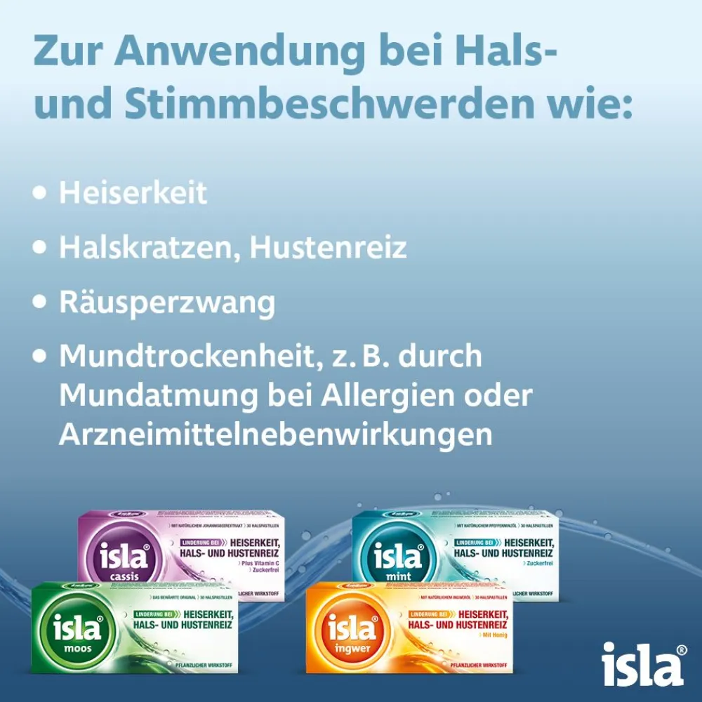 cassis Halspastillen bei Halskratzen und Reizhusten>isla Discount
