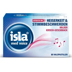 med voice Halspastillen bei Heiserkeit und Stimmbeschwerden>isla Hot