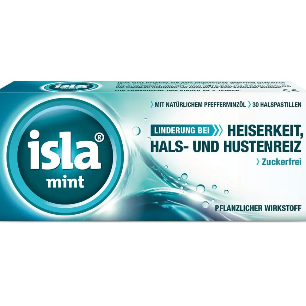 mint Halspastillen bei Halskratzen und Reizhusten|isla Hot