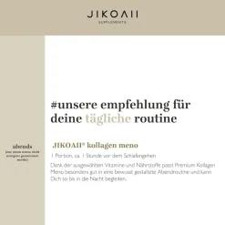 JIKOAII Kollagenpulver MENO - Kollagen mit Coenzym Q10, Zink, Spermidin & MSM - Menopausekomplex> Clearance