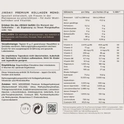 JIKOAII Kollagenpulver MENO - Kollagen mit Coenzym Q10, Zink, Spermidin & MSM - Menopausekomplex><noscript><img width=