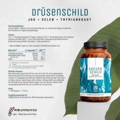 Jod Selen Kelp Komplex 180 vegane Kapseln Thymian Schilddrüse Drüsenschild ®><noscript><img width=