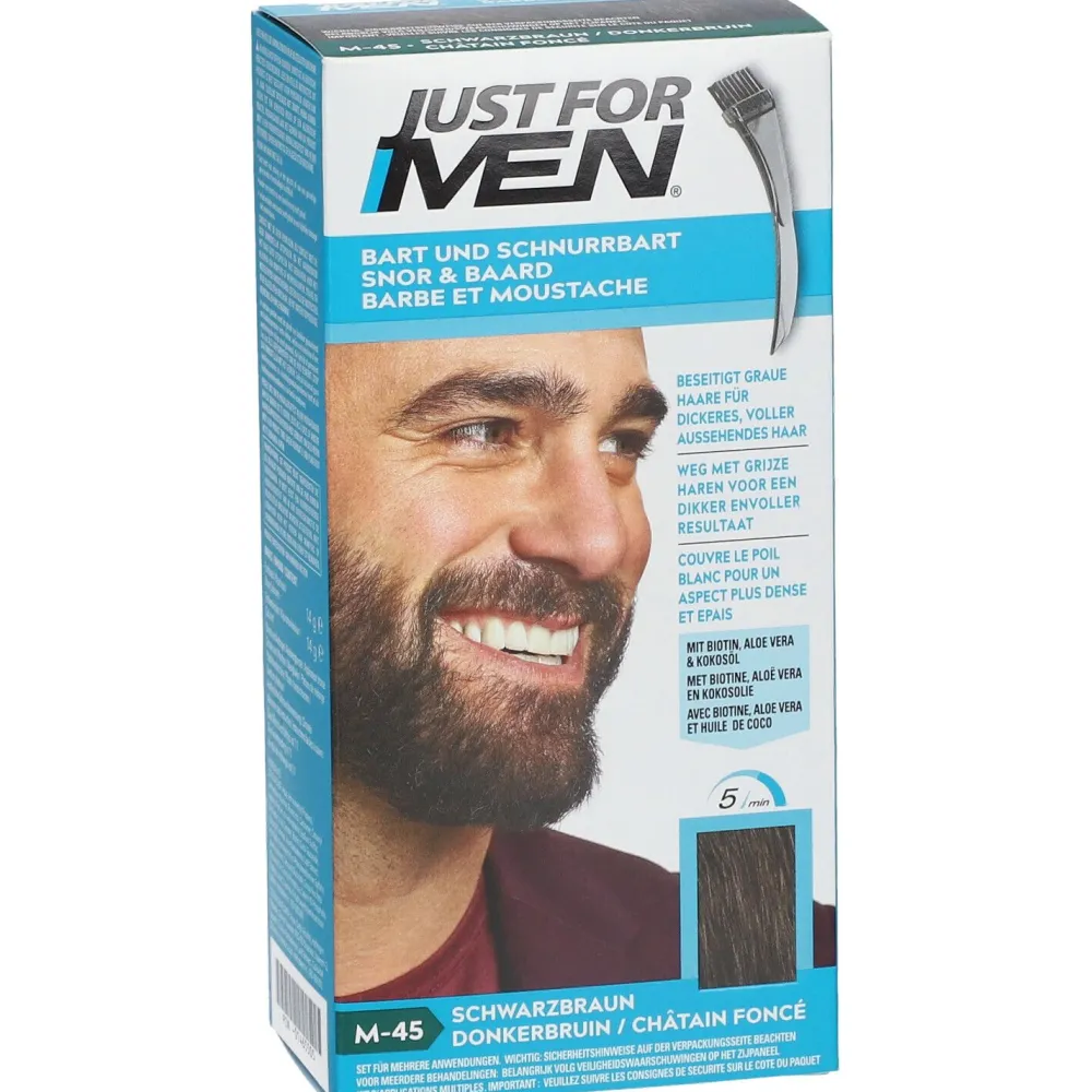 ® Pflege-Brush-In-Color-Gel schwarzbraun|JUST FOR MEN New