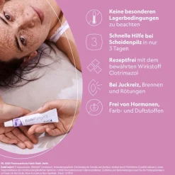 3 Vaginalcreme - bei Scheidenpilz, besonders für Frauen mit trockener Scheide><noscript><img width=