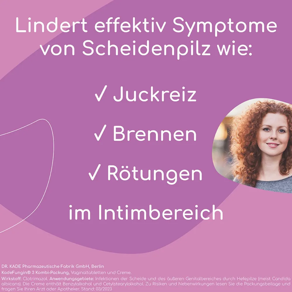 3 Vaginaltabletten - bei Scheidenpilz im inneren Intimbereich|KadeFungin Sale