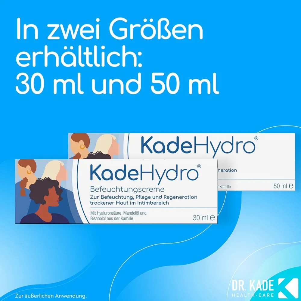 KadeHydro Befeuchtungscreme - Befeuchtung, Pflege und Regeneration der Haut im äußeren Intimbereich| Best