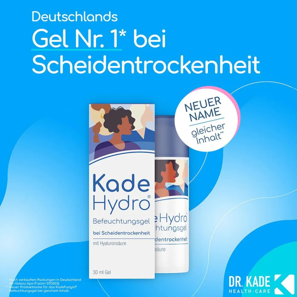 KadeHydro Befeuchtungsgel - innere und äußere Anwendung bei Scheidentrockenheit im praktischen Dosierspender| Best