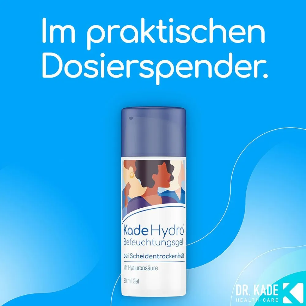 KadeHydro Befeuchtungsgel - innere und äußere Anwendung bei Scheidentrockenheit im praktischen Dosierspender| Best