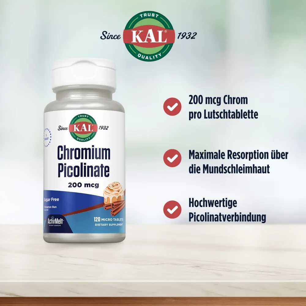 KAL Chrom Picolinat 200 mcg ActivMelt> Sale