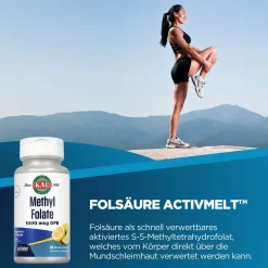KAL Folsäure (Methylfolat 1000 mcg) ActivMelt| Clearance