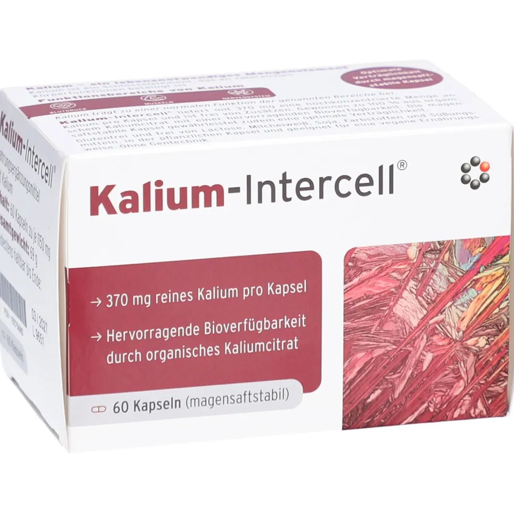 KALIUM-INTERCELL magensaftresistente Hartkapseln – Unterstützung für Muskeln & Nerven> Clearance