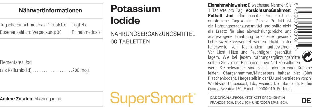 Kaliumjodid - SuperSmart> Best